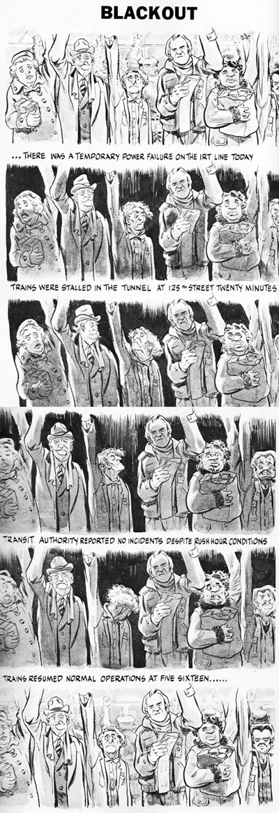 EISNER, Will. "Blackout" in New York: Life in the Big City. Nova Iorque: Norton, pp. 36–37.