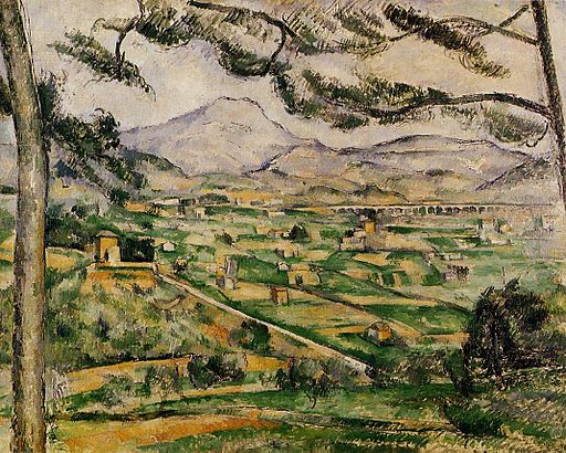 Paul Cézanne. La Montagne Sainte-Victoire au grand pin; 1886–1887
